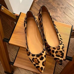 JCrew leopard flats NWOT